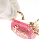 LOUIS VUITTON Porte Cles Speedy Unclusion Charm metal Pink M65024 LV Auth 127733-8