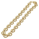 CHANEL Chain Belt metal Gold CC Auth 127734V-1