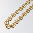 CHANEL Chain Belt metal Gold CC Auth 127734V-2