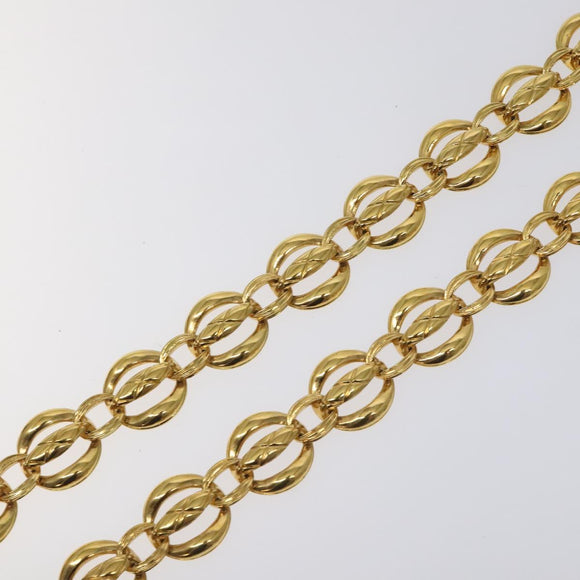 CHANEL Chain Belt metal Gold CC Auth 127734V