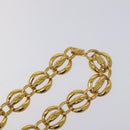 CHANEL Chain Belt metal Gold CC Auth 127734V-4