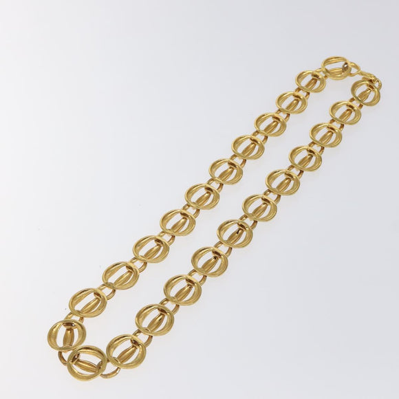 CHANEL Chain Belt metal Gold CC Auth 127734V