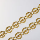 CHANEL Chain Belt metal Gold CC Auth 127734V-8
