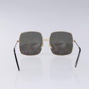GUCCI GG Sunglasses Plastic Gold 127736M Auth 127736M-2