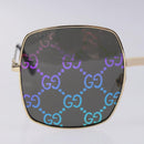 GUCCI GG Sunglasses Plastic Gold 127736M Auth 127736M-5