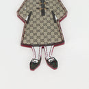 GUCCI GG Supreme Yuko Higuchi Key Holder PVC Beige Auth 127737M-5