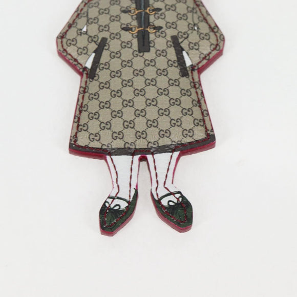 GUCCI GG Supreme Yuko Higuchi Key Holder PVC Beige Auth 127737M