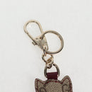 GUCCI GG Supreme Yuko Higuchi Key Holder PVC Beige Auth 127737M-7