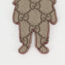 GUCCI GG Supreme Yuko Higuchi Key Holder PVC Beige Auth 127738M-9