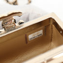 CHANEL Matelasse Chain Shoulder Bag Lamb Skin Black Gold CC Auth 127743SM-11