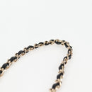 CHANEL Matelasse Chain Shoulder Bag Lamb Skin Black Gold CC Auth 127743SM-8
