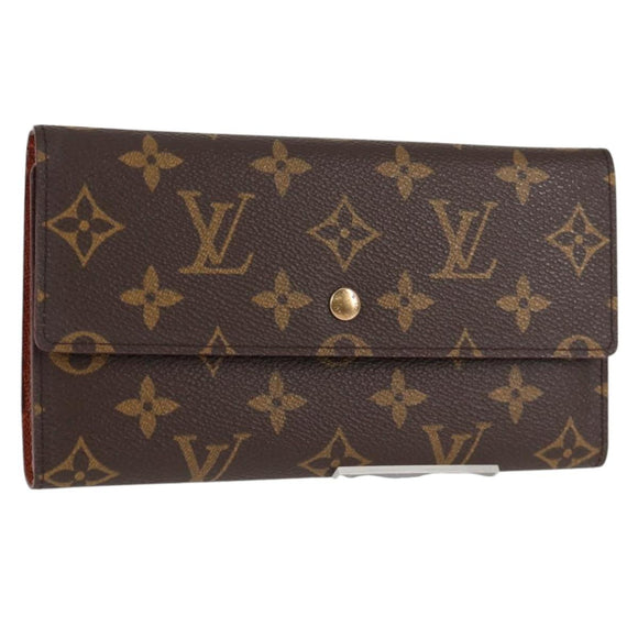 LOUIS VUITTON Monogram Porte Tresol International Wallet M61215 LV Auth 127744V