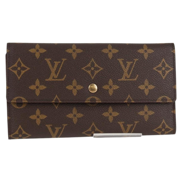 LOUIS VUITTON Monogram Porte Tresol International Wallet M61215 LV Auth 127744V