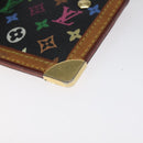 LOUIS VUITTON Multicolor Pochette Cles Coin Purse Black M13664 LV Auth 127749-15