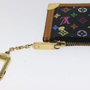 LOUIS VUITTON Multicolor Pochette Cles Coin Purse Black M13664 LV Auth 127749-9