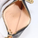 LOUIS VUITTON Multicolor Pochette Cles Coin Purse Black M13664 LV Auth 127749-11