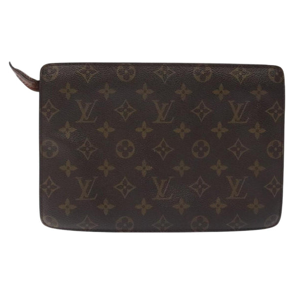 LOUIS VUITTON Monogram Pochette Homme Clutch Bag M51795 LV Auth 127757