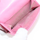 CHANEL Matelasse Compact Wallet Lamb Skin Pink Gold CC Auth 127761M-8