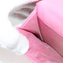 CHANEL Matelasse Compact Wallet Lamb Skin Pink Gold CC Auth 127761M-20