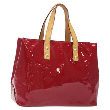 LOUIS VUITTON Monogram Vernis Reade PM Hand Bag Pomme D'amour M91990 Auth 127770