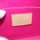 LOUIS VUITTON Vernis Ikat Flower Pochette Cosmetic Pink M90045 LV Auth 127772-9