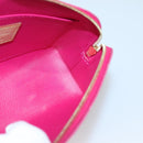 LOUIS VUITTON Vernis Ikat Flower Pochette Cosmetic Pink M90045 LV Auth 127772-17
