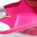 LOUIS VUITTON Vernis Ikat Flower Pochette Cosmetic Pink M90045 LV Auth 127772-18