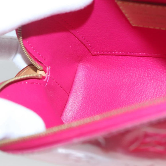 LOUIS VUITTON Vernis Ikat Flower Pochette Cosmetic Pink M90045 LV Auth 127772