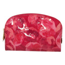 LOUIS VUITTON Vernis Ikat Flower Pochette Cosmetic Pink M90045 LV Auth 127772-13