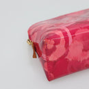 LOUIS VUITTON Vernis Ikat Flower Pochette Cosmetic Pink M90045 LV Auth 127772-14