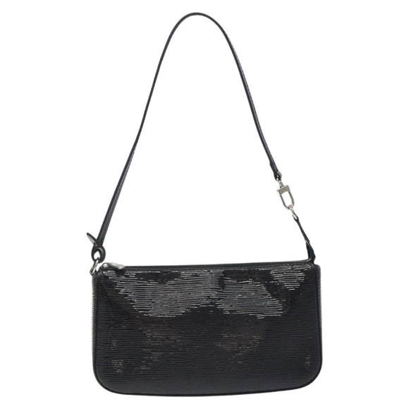 LOUIS VUITTON Epi Electric Pochette Accessoires Pouch Noir M4080N LV Auth 127783