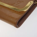 LOUIS VUITTON Vernis Rossmore MM Shoulder Bag Rose Velours M91589 LV Auth 127784-8