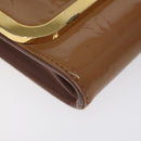 LOUIS VUITTON Vernis Rossmore MM Shoulder Bag Rose Velours M91589 LV Auth 127784-15