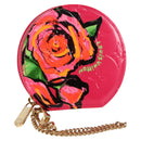 LOUIS VUITTON Vernis Rose Porte Monnaie Chapeau Coin Purse M93690 Auth 127793V-1