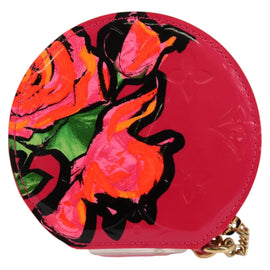 LOUIS VUITTON Vernis Rose Porte Monnaie Chapeau Coin Purse M93690 Auth 127793V - 0