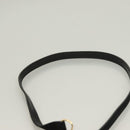 Salvatore Ferragamo Gancini Shoulder Bag Suede Black Gold Auth 127796-14