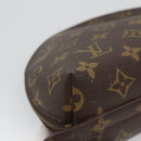 LOUIS VUITTON Monogram Trousse Demi Ronde Cosmetic Pouch M47520 LV Auth 127801-11