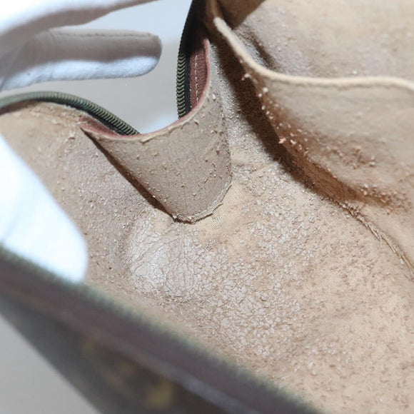 LOUIS VUITTON Monogram Trousse Demi Ronde Cosmetic Pouch M47520 LV Auth 127801