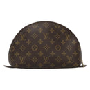 LOUIS VUITTON Monogram Trousse Demi Ronde Cosmetic Pouch M47520 LV Auth 127801-2
