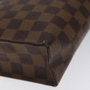 LOUIS VUITTON Damier Ebene Poche Toilette 26 Pouch N47543 LV Auth 127802-16
