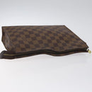 LOUIS VUITTON Damier Ebene Poche Toilette 26 Pouch N47543 LV Auth 127802-5