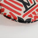 LOUIS VUITTON Monogram Crafty Round Coin Purse Red M69505 LV Auth 127809M-15