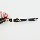 LOUIS VUITTON Monogram Crafty Round Coin Purse Red M69505 LV Auth 127809M-8