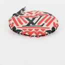 LOUIS VUITTON Monogram Crafty Round Coin Purse Red M69505 LV Auth 127809M-6