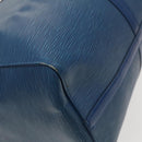 LOUIS VUITTON Epi Keepall 50 Boston Bag Blue M42965 LV Auth 127810-16