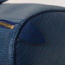 LOUIS VUITTON Epi Keepall 50 Boston Bag Blue M42965 LV Auth 127810-18