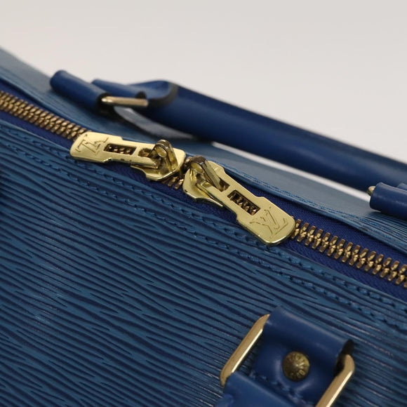 LOUIS VUITTON Epi Keepall 50 Boston Bag Blue M42965 LV Auth 127810
