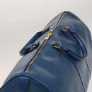 LOUIS VUITTON Epi Keepall 50 Boston Bag Blue M42965 LV Auth 127810-6