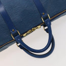 LOUIS VUITTON Epi Keepall 50 Boston Bag Blue M42965 LV Auth 127810-7
