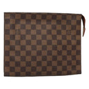 LOUIS VUITTON Damier Ebene Poche Toilette 26 Pouch N47543 LV Auth 127811-1